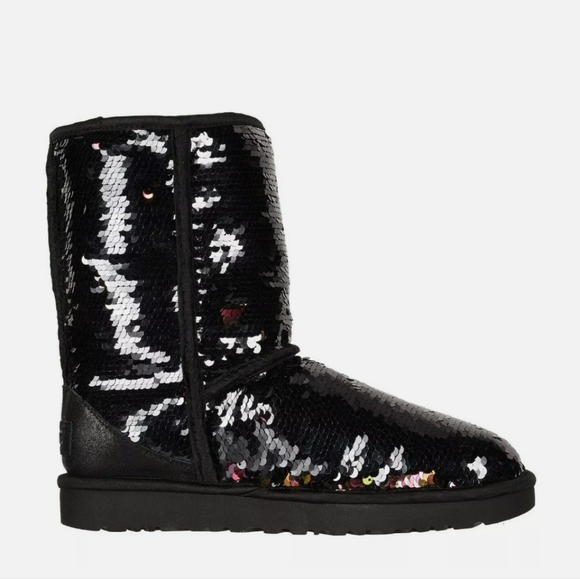 SALE! UGG Classic Short Sequin Boots - Picture 12 of 14